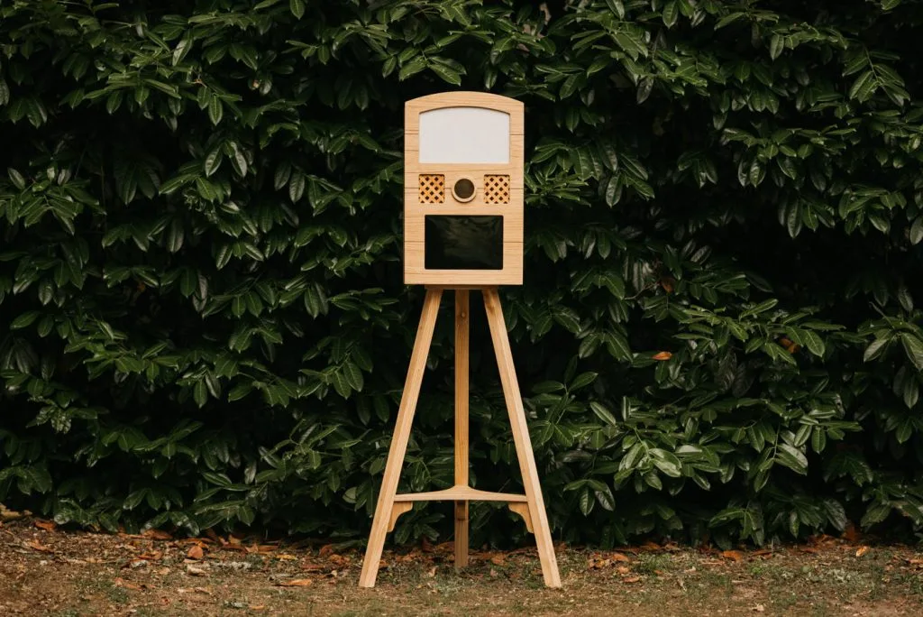 Cabina fotomatón boho con impresión para bodas en A Coruña y Galicia.