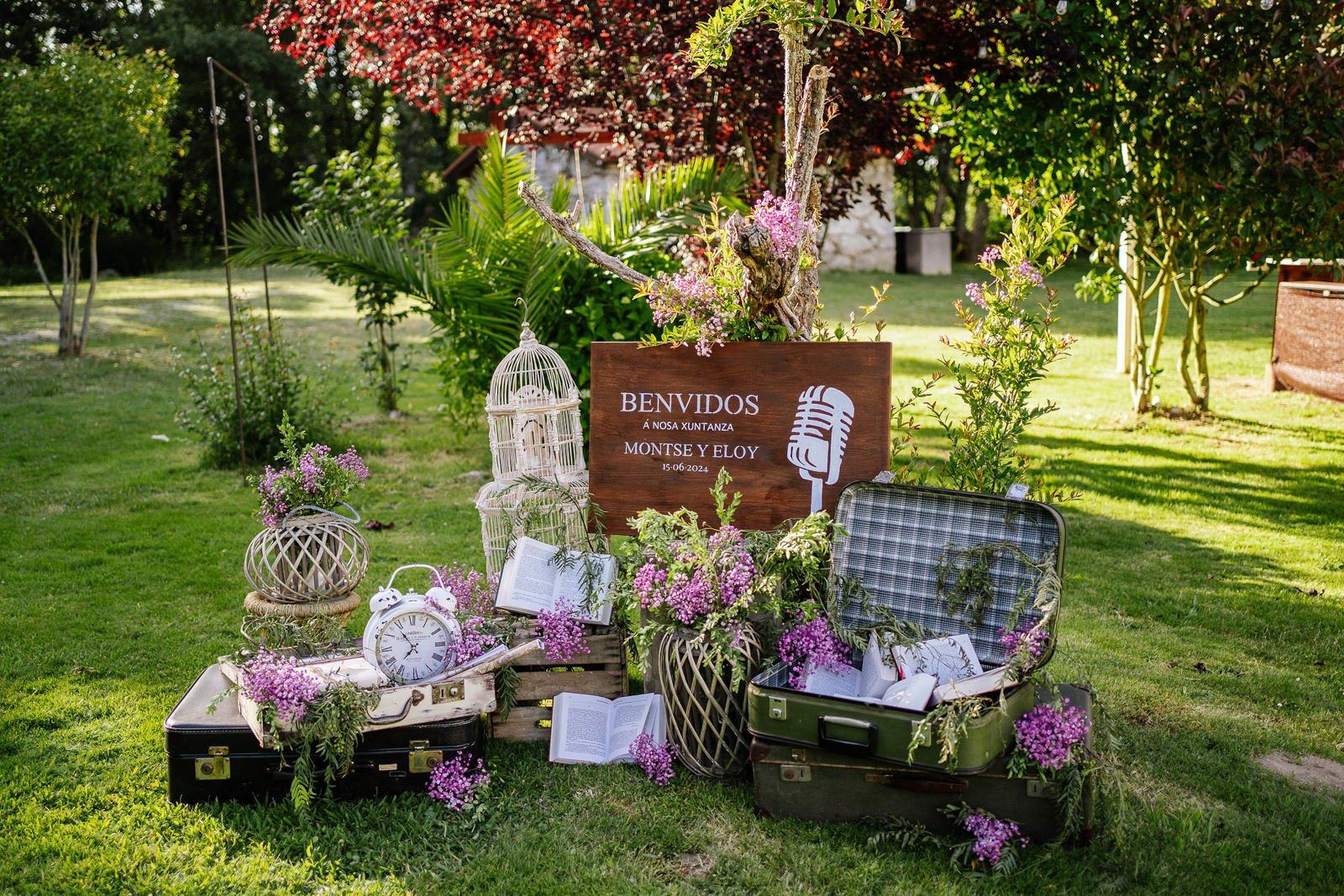 Decoración boda en Rectoral de Ansemil (Ourense)